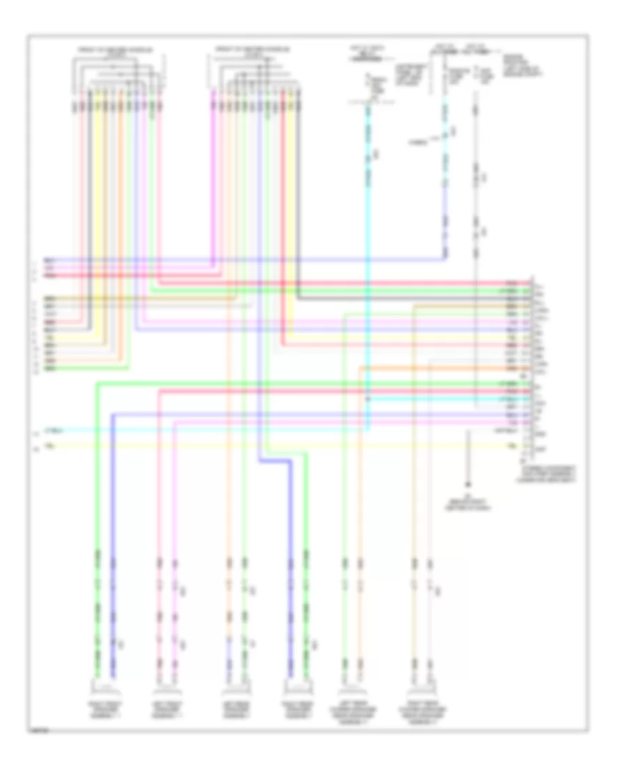 9-Speaker System Wiring Diagram (4 of 4) for Toyota Avalon Hybrid XLE 2014