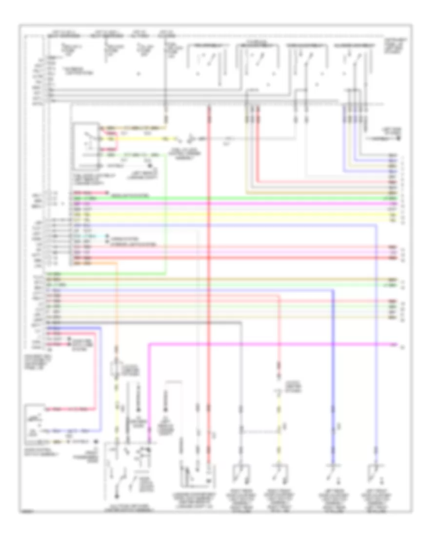 Anti-theft Wiring Diagram, Hybrid with Smart Key System (1 of 5) for Toyota Avalon Hybrid XLE 2014