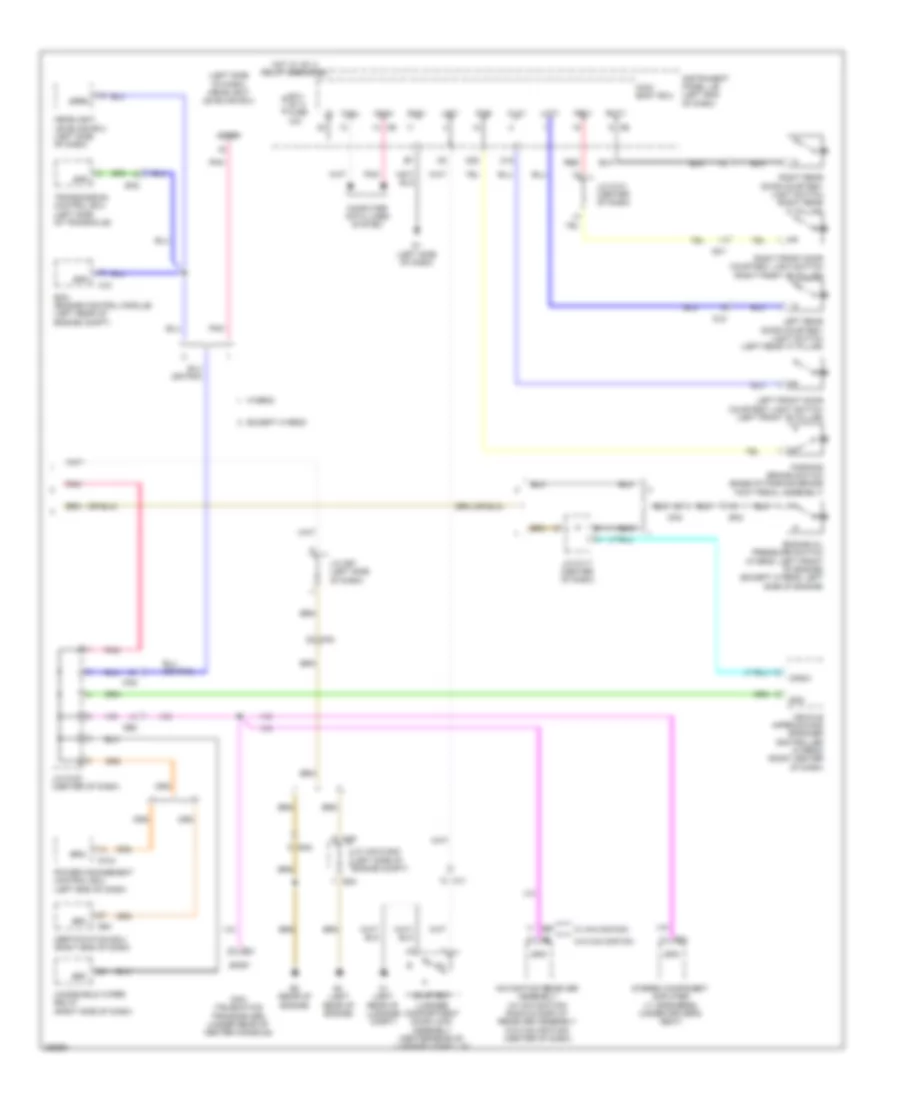 Instrument Cluster Wiring Diagram (2 of 2) for Toyota Avalon Hybrid XLE 2014