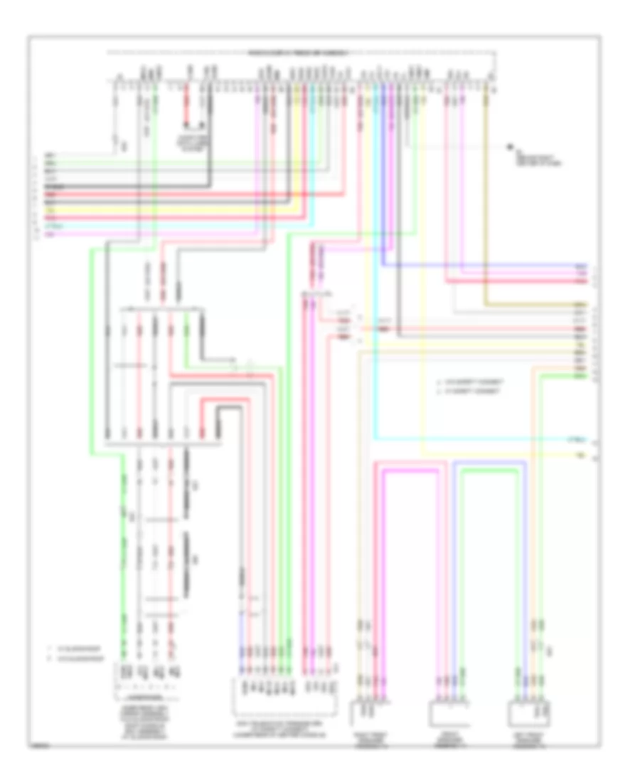 Navigation Wiring Diagram 9 Speaker 3 of 4 for Toyota Avalon Hybrid XLE 2014