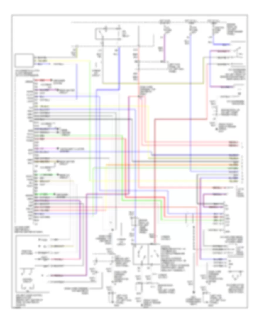 Automatic A C Wiring Diagram 1 of 2 for Toyota Land Cruiser 1999