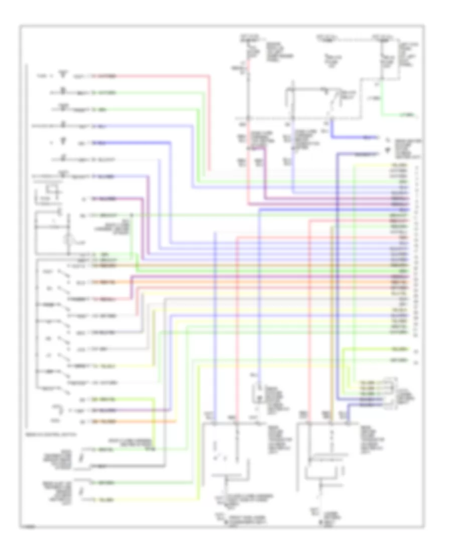 Automatic AC Wiring Diagram, Rear (1 of 2) for Toyota Land Cruiser 1999