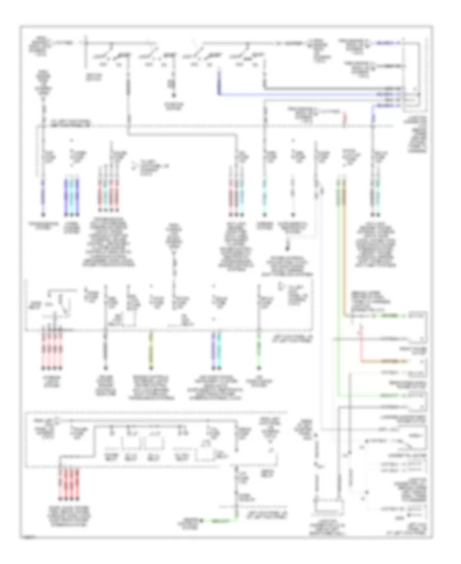 Power Distribution Wiring Diagram 2 of 2 for Toyota Land Cruiser 1999