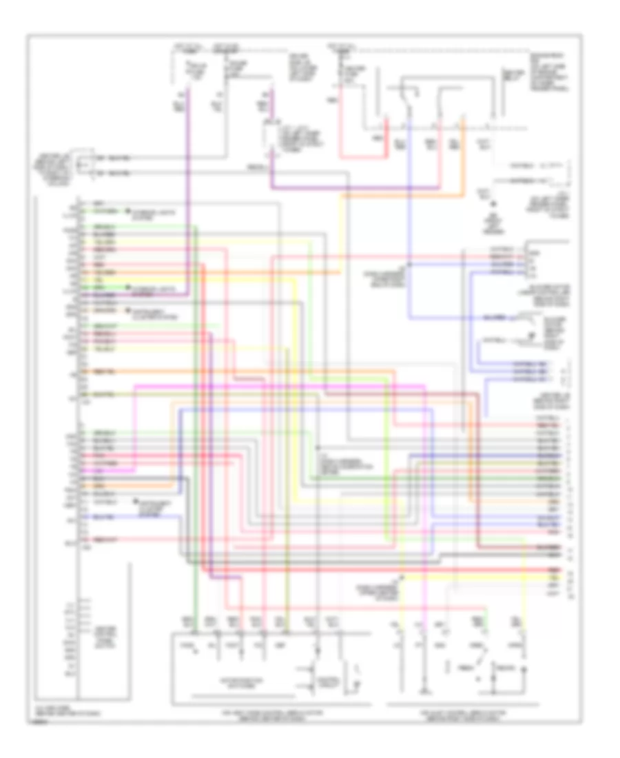 Automatic A C Wiring Diagram 1 of 2 for Toyota 4Runner SR5 2002