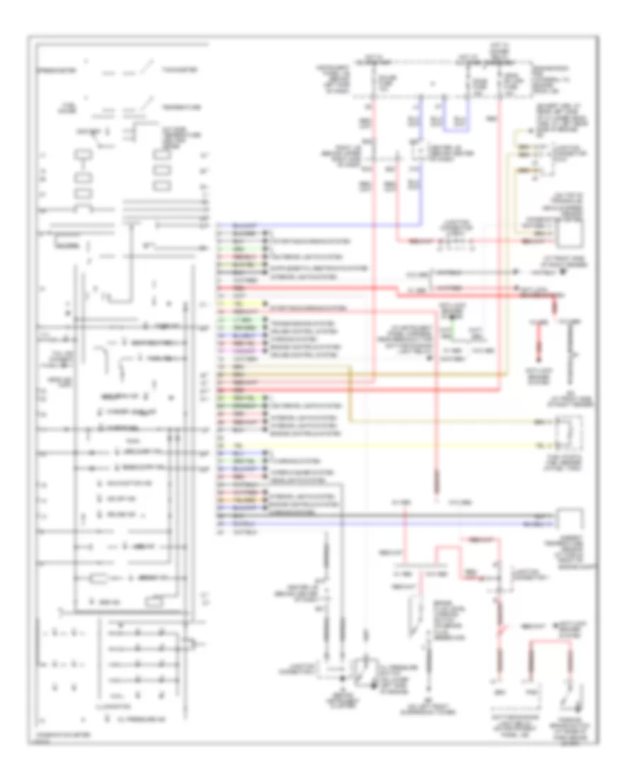 Instrument Cluster Wiring Diagram for Toyota Matrix 2003