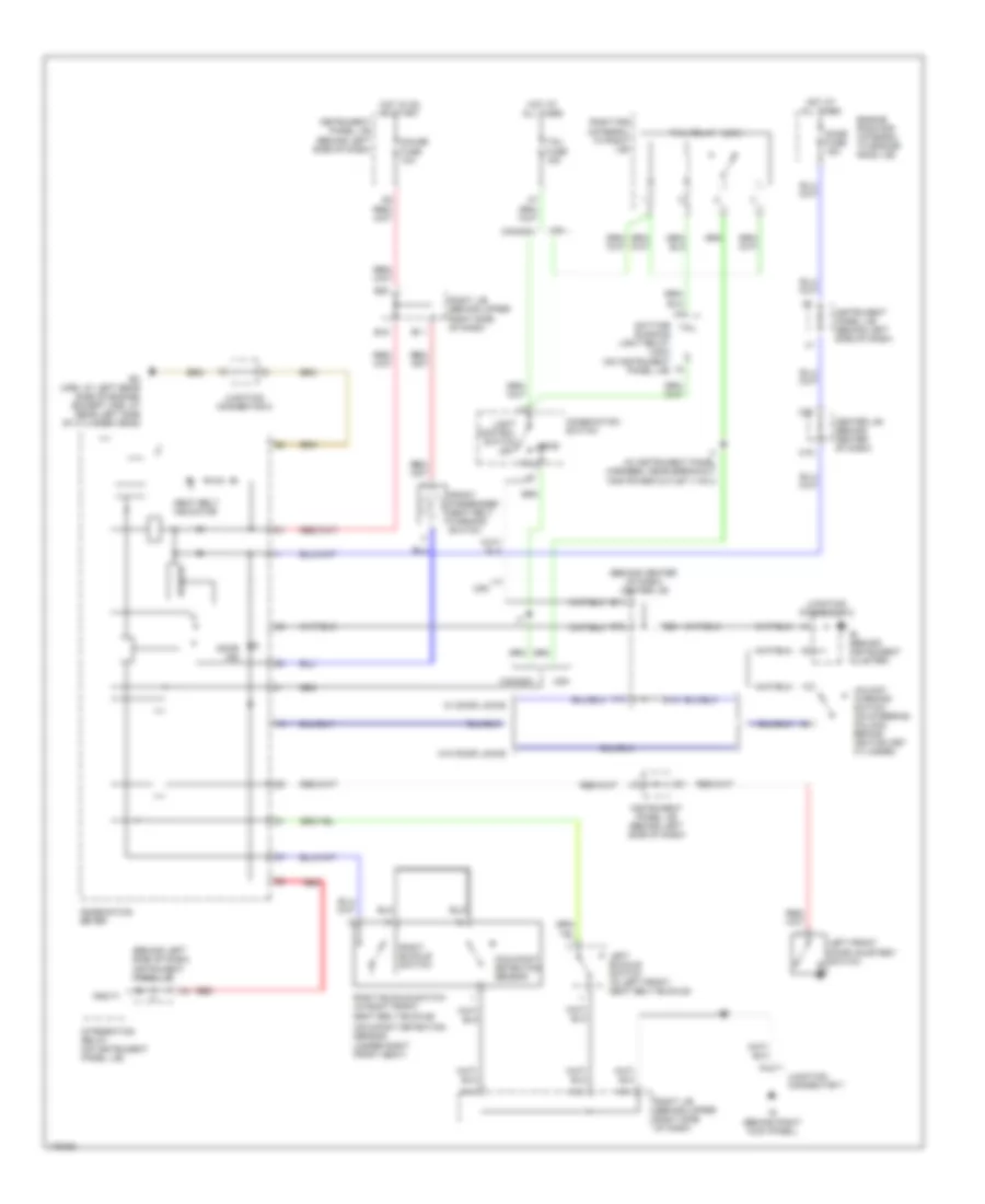 Warning Systems Wiring Diagram for Toyota Matrix 2003
