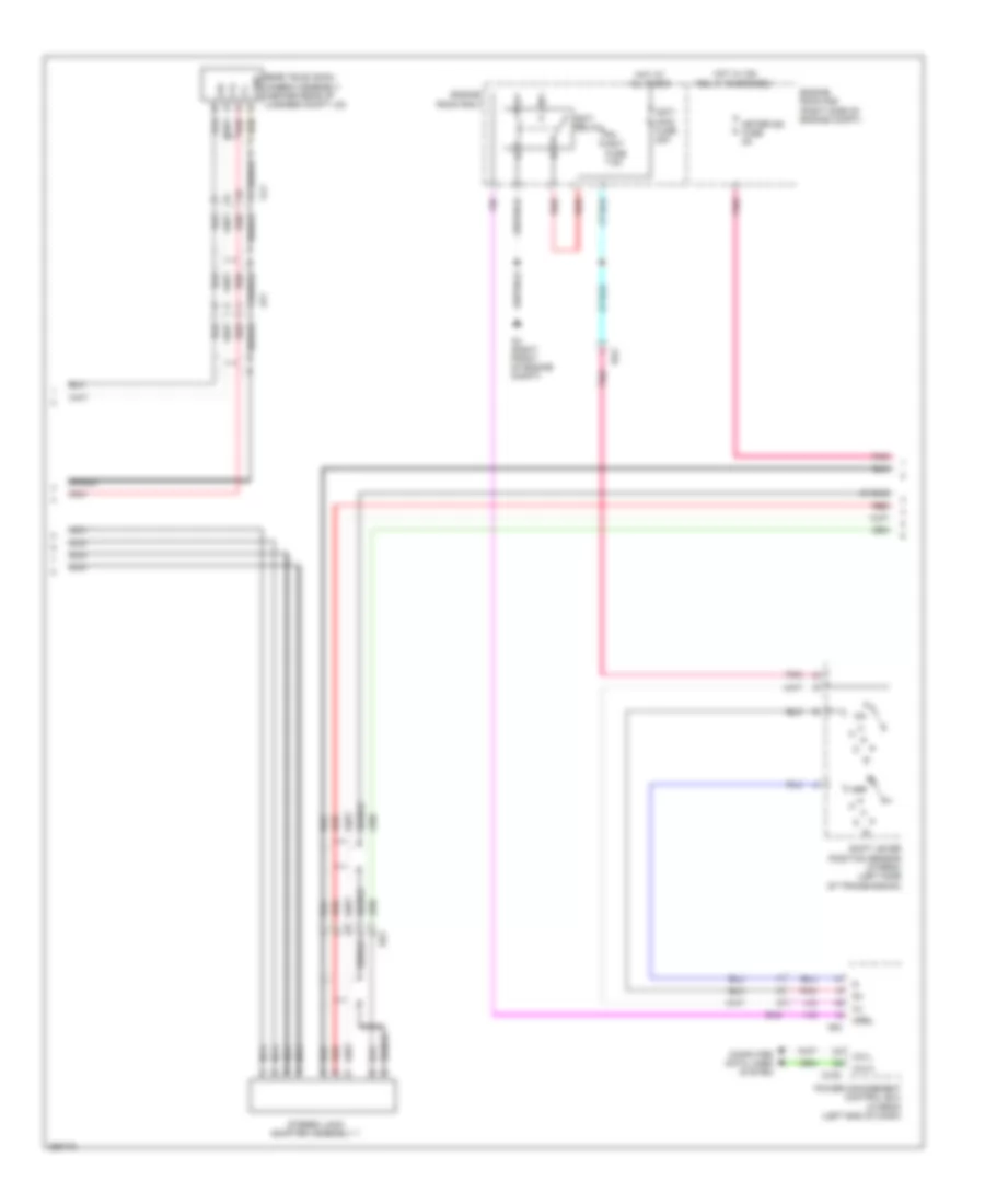 11-Speaker System Wiring Diagram, without Navigation Receiver Type (2 of 5) for Toyota Avalon Limited 2014