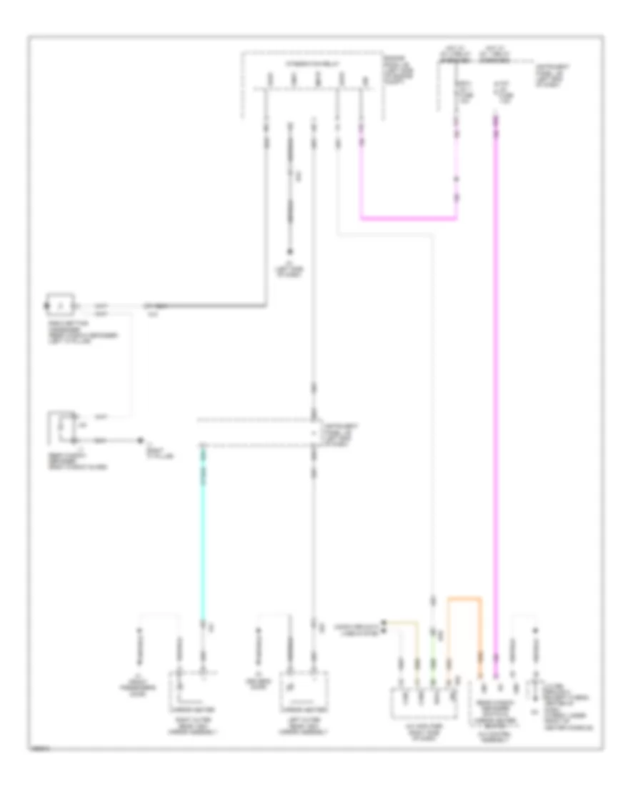 Defoggers Wiring Diagram, without Memory for Toyota Avalon Limited 2014