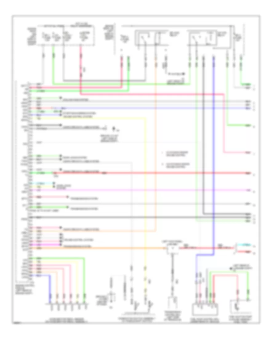 3.5L, Engine Performance Wiring Diagram (1 of 5) for Toyota Avalon Limited 2014