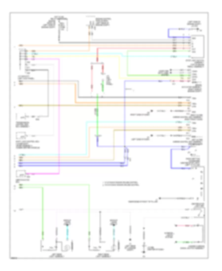 Exterior Lamps Wiring Diagram, Except Hybrid (3 of 3) for Toyota Avalon Limited 2014
