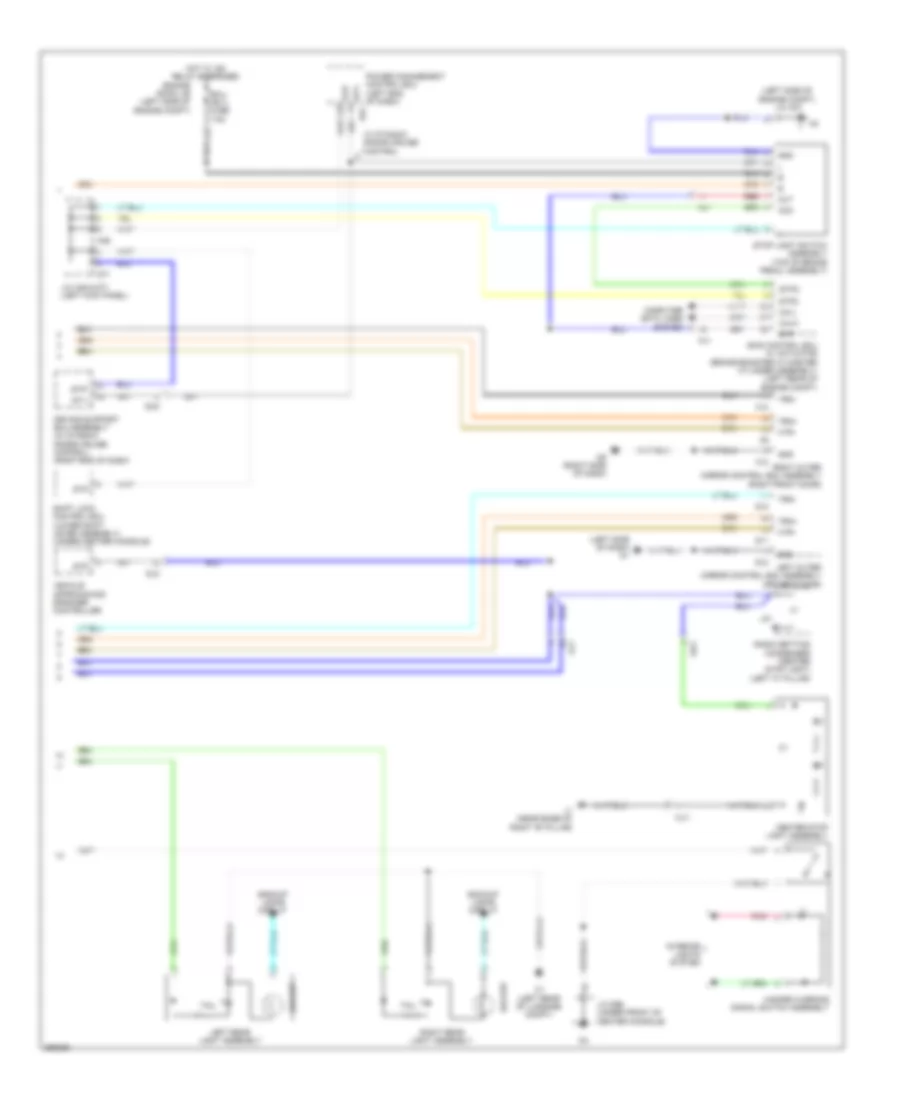 Exterior Lamps Wiring Diagram, Hybrid (3 of 3) for Toyota Avalon Limited 2014