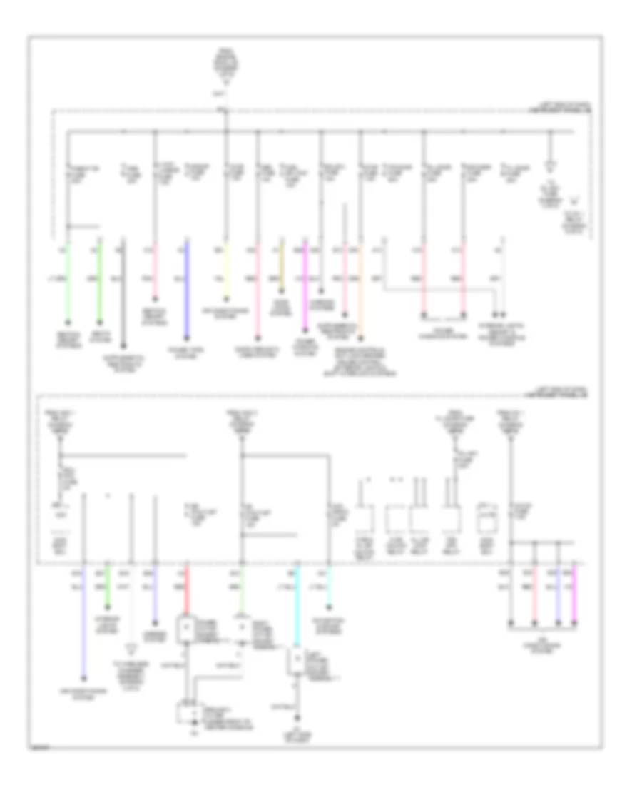 Power Distribution Wiring Diagram, Hybrid (4 of 5) for Toyota Avalon Limited 2014