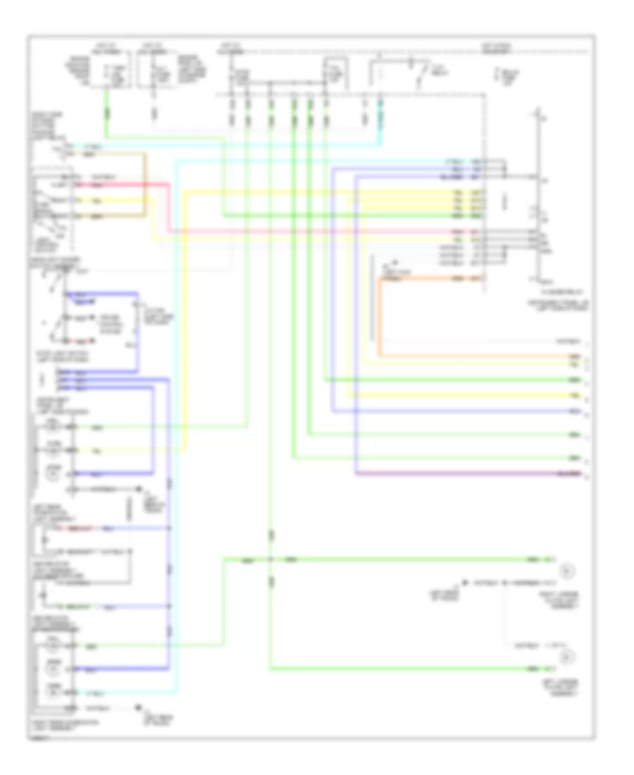 Exterior Lamps Wiring Diagram, NUMMI Made (1 of 2) for Toyota Corolla S 2009