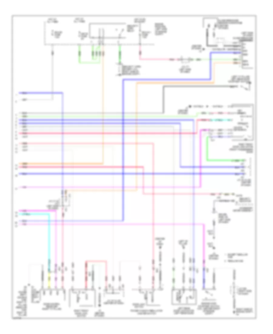 Forced Entry Wiring Diagram 2 of 2 for Toyota Tundra 2011