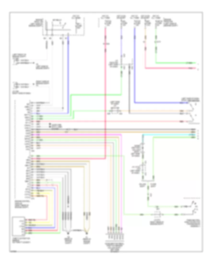 5.7L, Cruise Control Wiring Diagram (1 of 2) for Toyota Tundra 2011