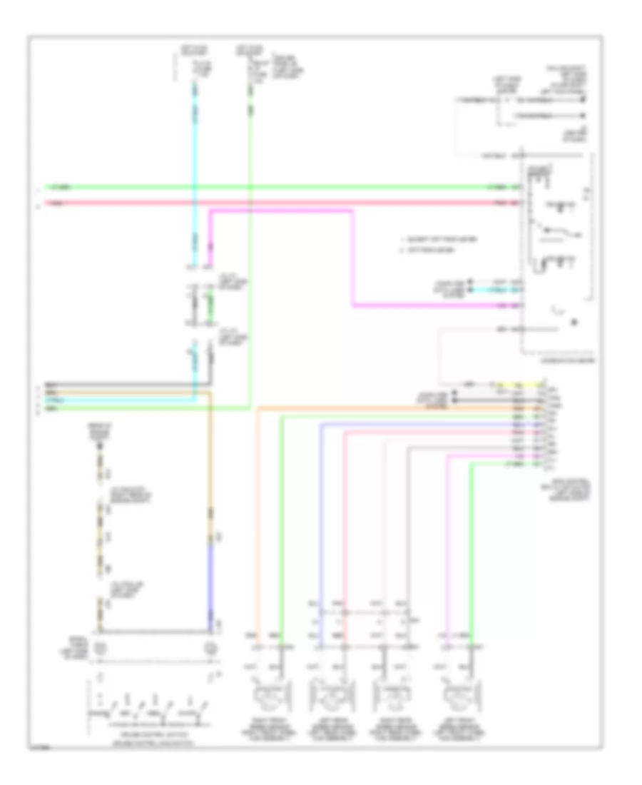 5.7L, Cruise Control Wiring Diagram (2 of 2) for Toyota Tundra 2011