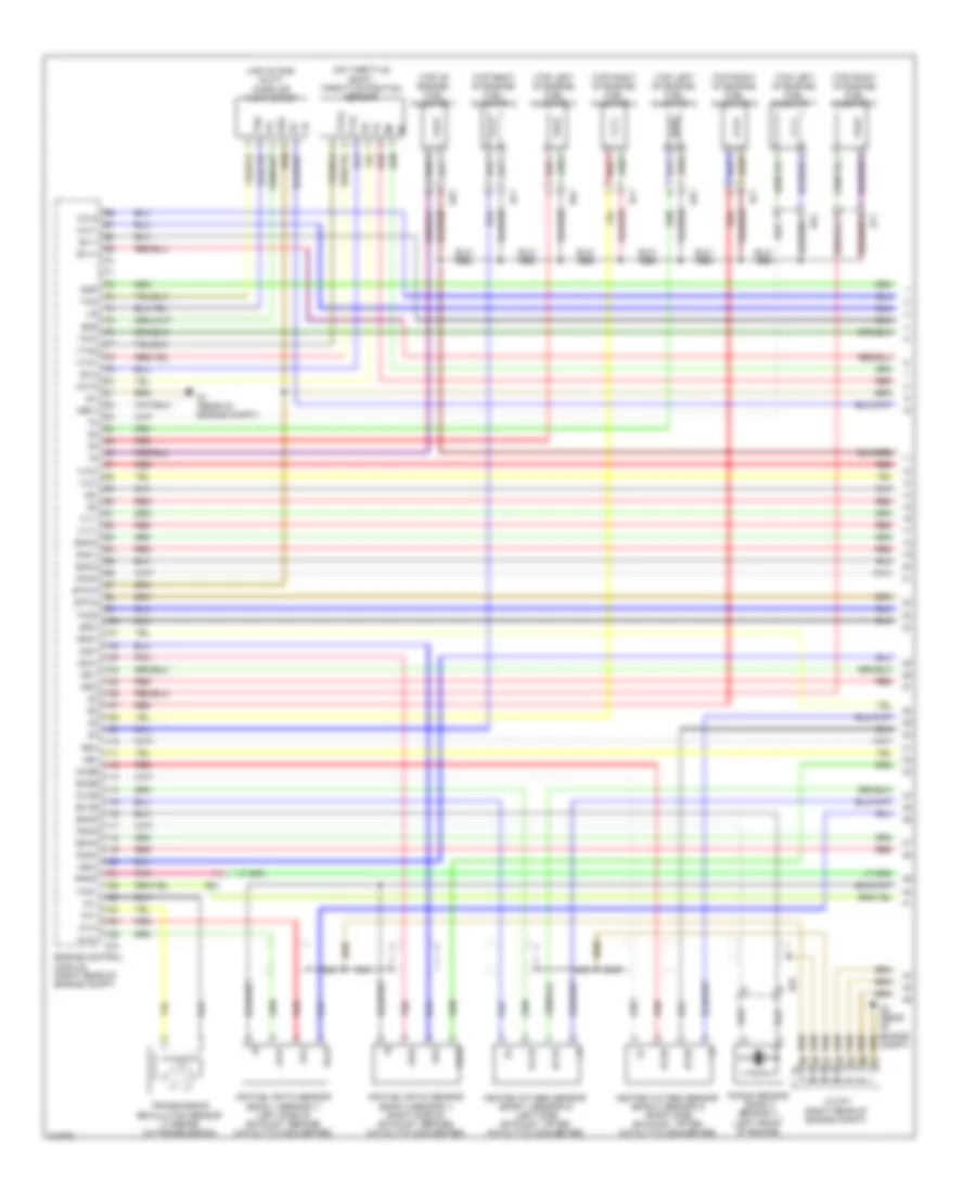 5.7L, Engine Performance Wiring Diagram (1 of 7) for Toyota Tundra 2011