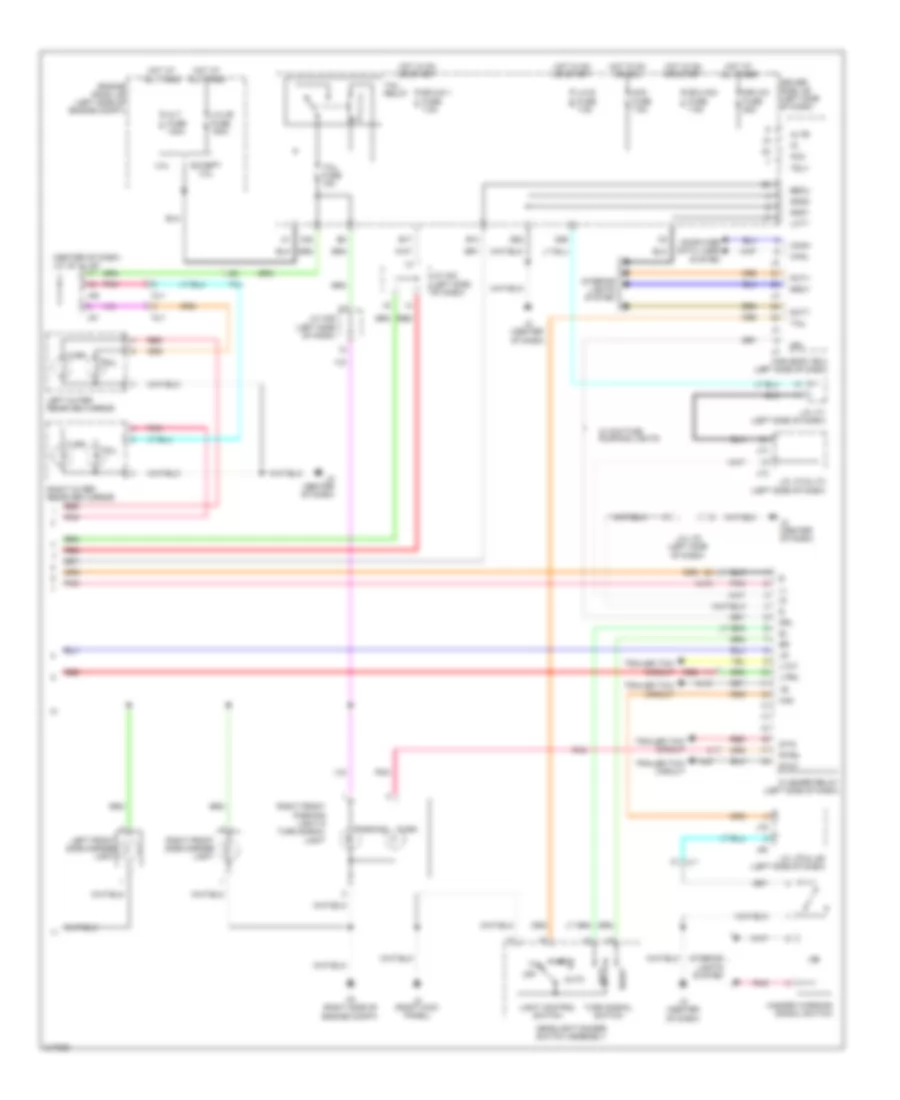 Exterior Lamps Wiring Diagram (2 of 2) for Toyota Tundra 2011
