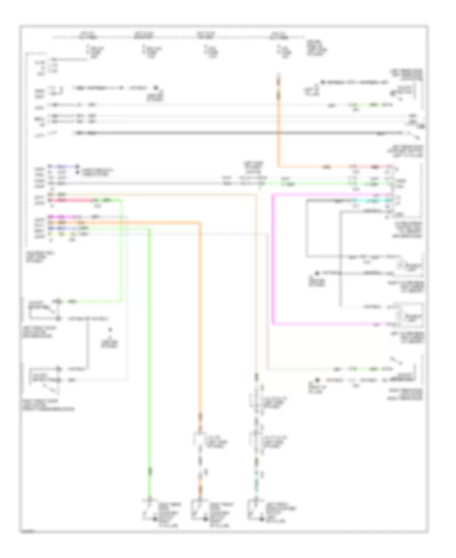 Courtesy Lamps Wiring Diagram 1 of 2 for Toyota Tundra 2011