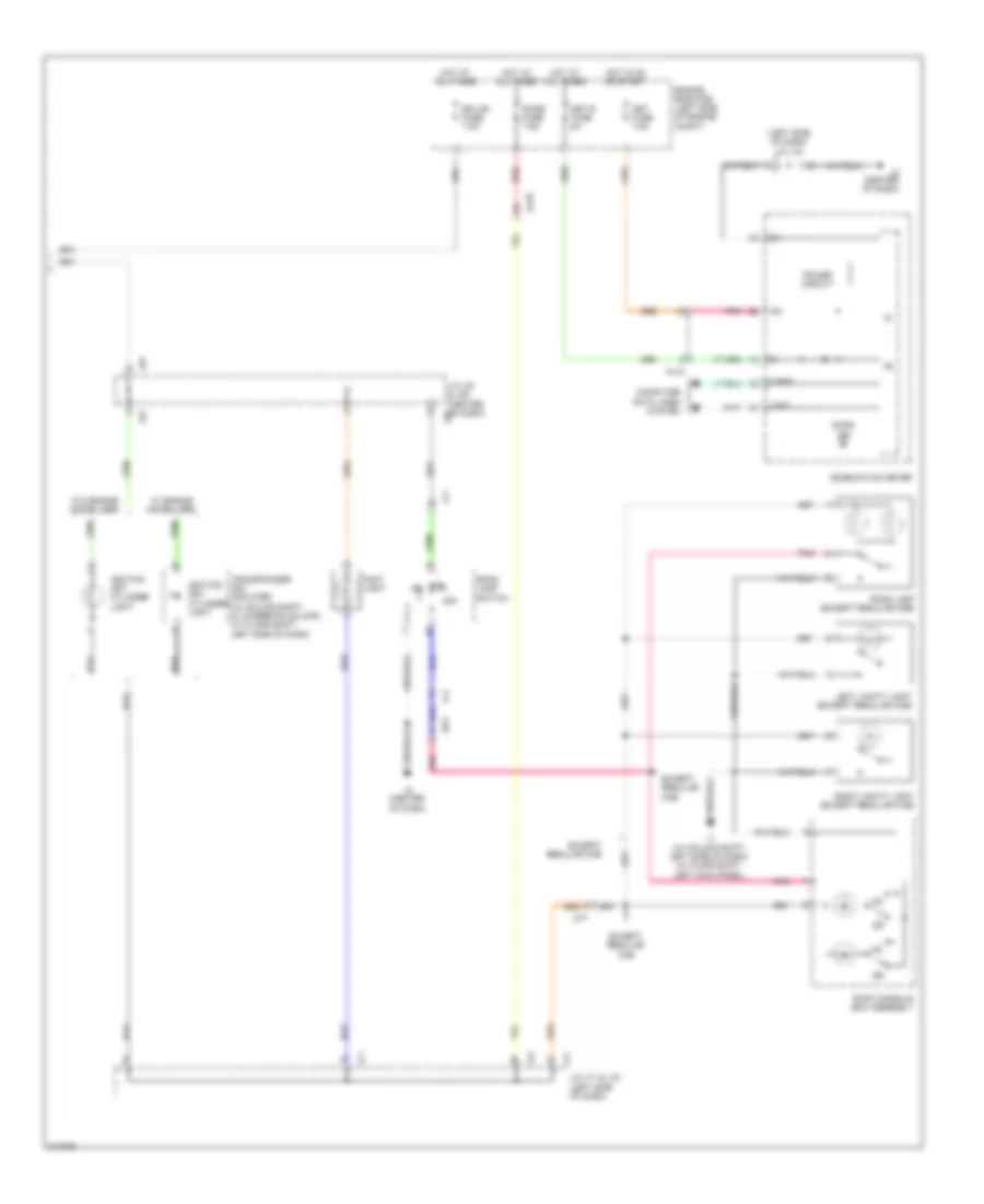 Courtesy Lamps Wiring Diagram (2 of 2) for Toyota Tundra 2011