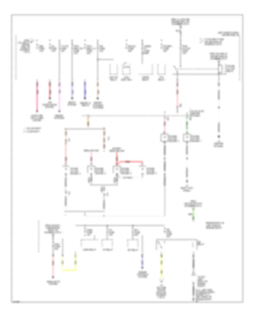 Power Distribution Wiring Diagram (2 of 3) for Toyota Tundra 2011