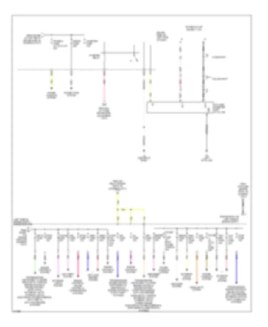 Power Distribution Wiring Diagram 3 of 3 for Toyota Tundra 2011