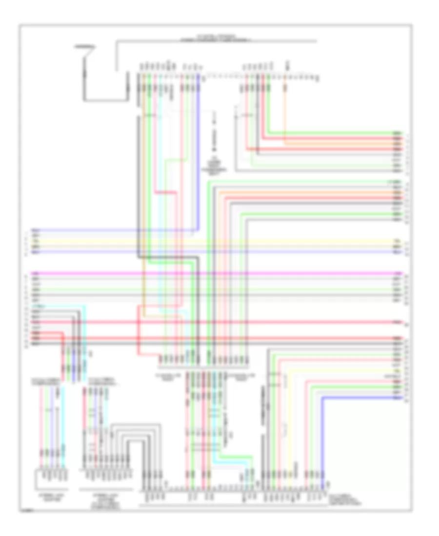 Radio Wiring Diagram without Navigation with Separate Amplifier 2 of 4 for Toyota Tundra 2011