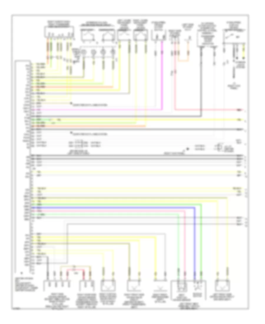 Supplemental Restraints Wiring Diagram 1 of 2 for Toyota Tundra 2011
