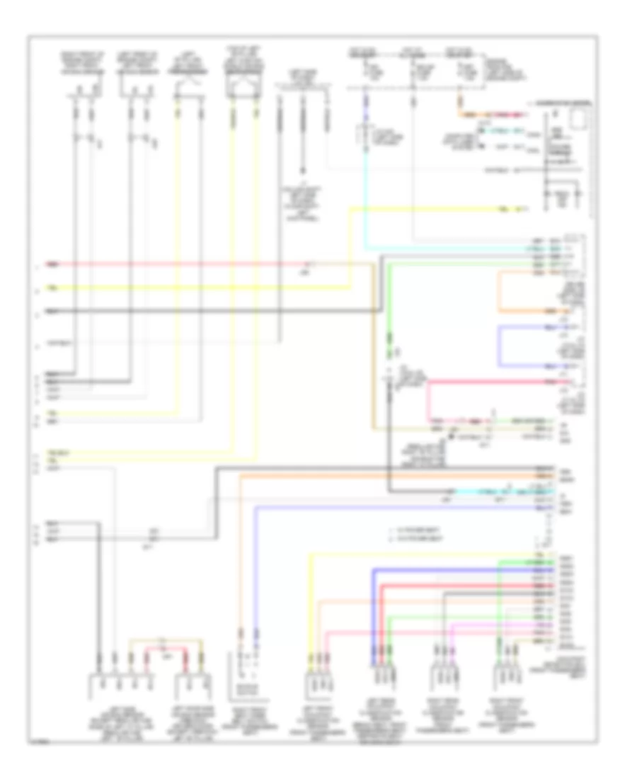 Supplemental Restraints Wiring Diagram (2 of 2) for Toyota Tundra 2011
