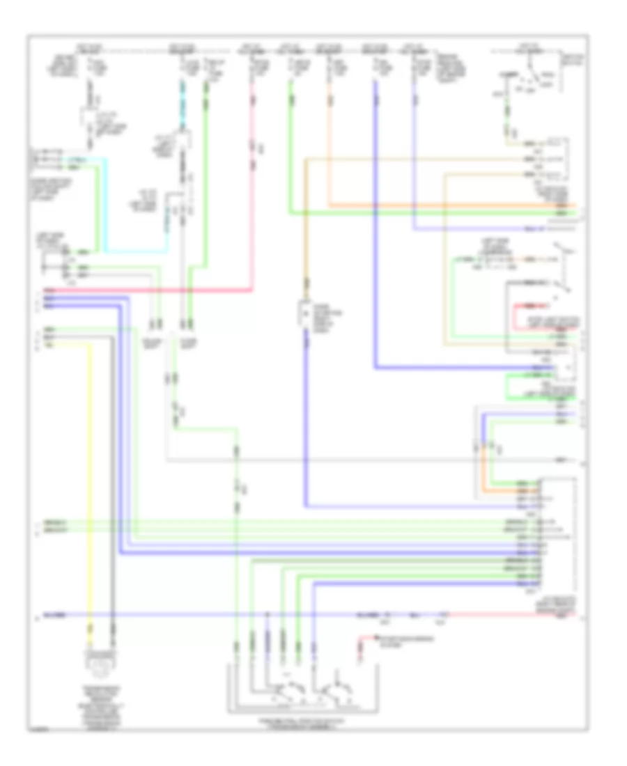 4.0L, Transmission Wiring Diagram (2 of 3) for Toyota Tundra 2011