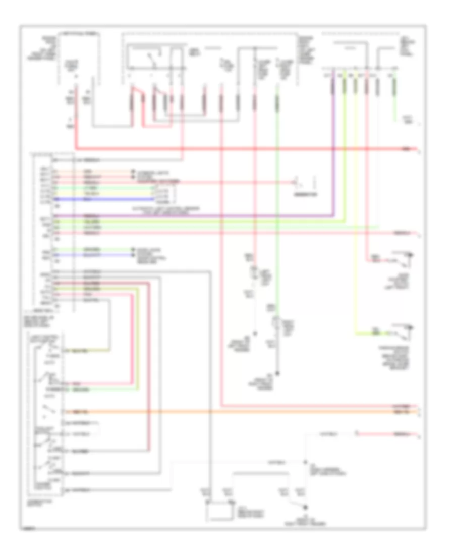 Headlight Wiring Diagram with DRL 1 of 2 for Toyota Avalon XL 2002