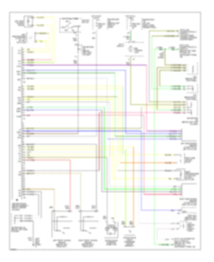 Supplemental Restraint Wiring Diagram for Toyota Avalon XL 2002