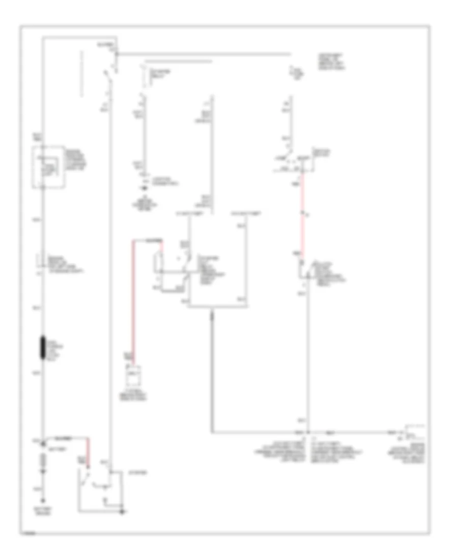 Starting Wiring Diagram, MT for Toyota Matrix XR 2003