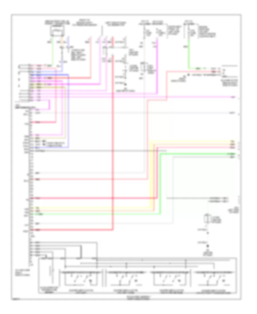 2.4L, Automatic AC Wiring Diagram, Except Hybrid (1 of 2) for Toyota Camry CE 2007