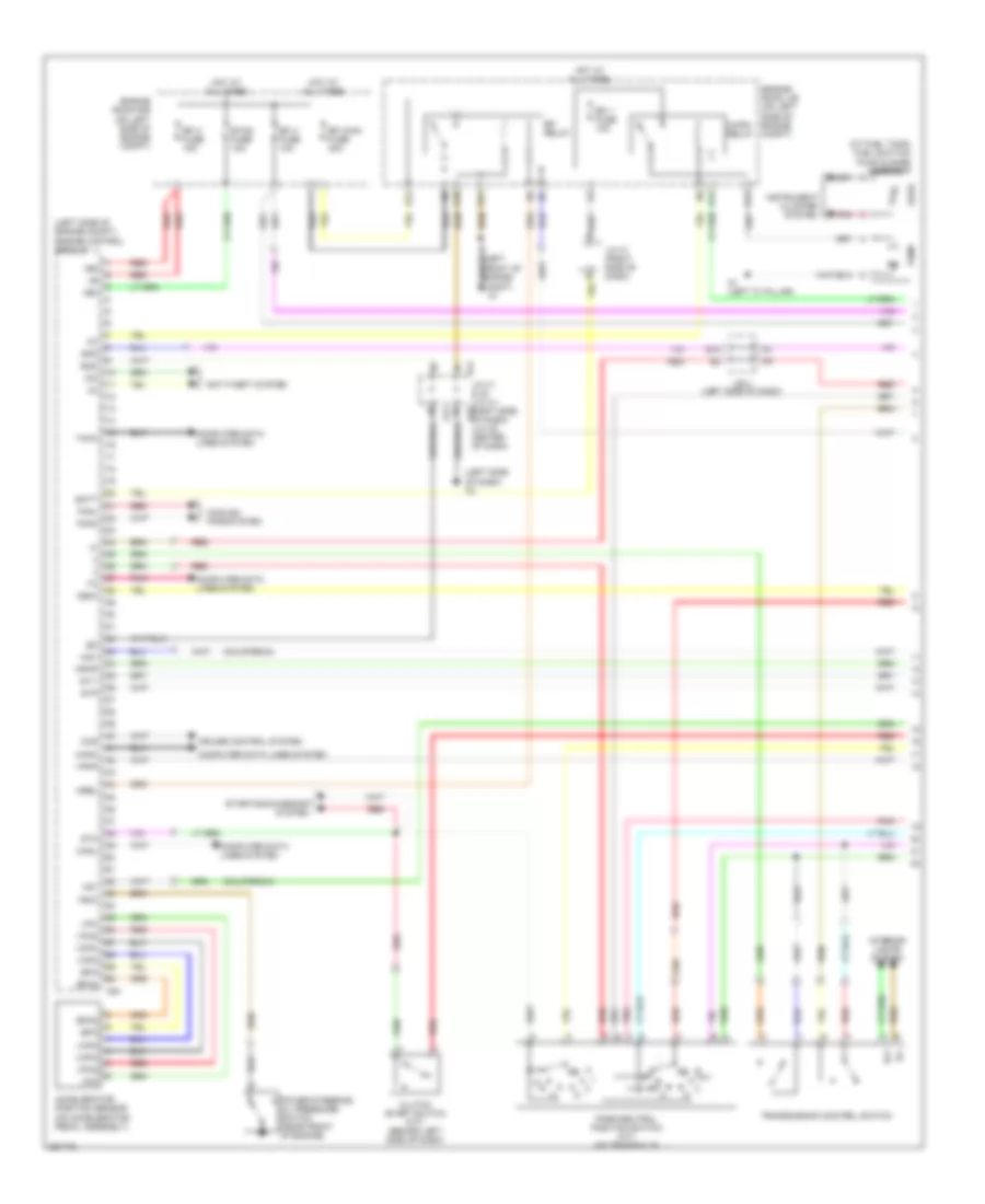 2.4L, Engine Controls Wiring Diagram (1 of 4) for Toyota Camry CE 2007