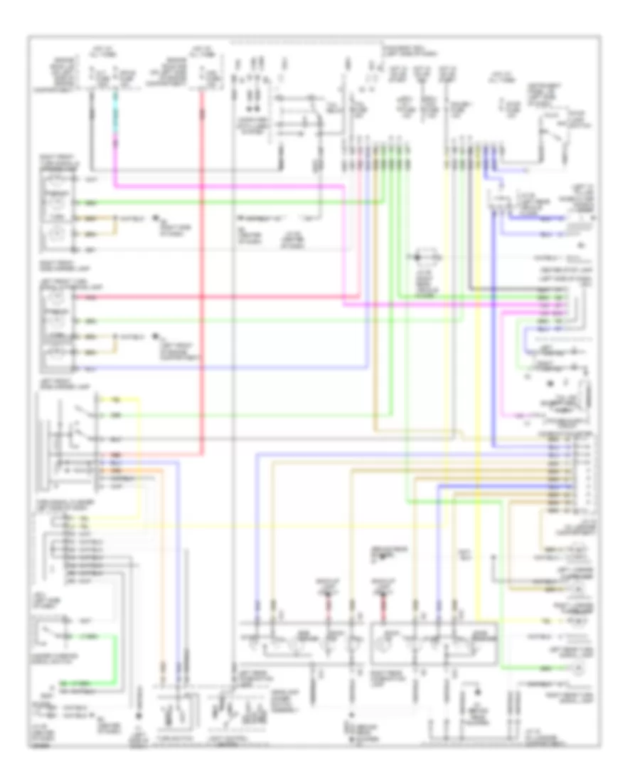 Exterior Lamps Wiring Diagram, Except Hybrid for Toyota Camry CE 2007