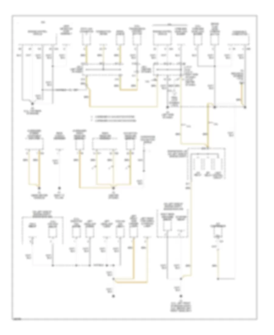 Ground Distribution Wiring Diagram, Except Hybrid (2 of 5) for Toyota Camry CE 2007