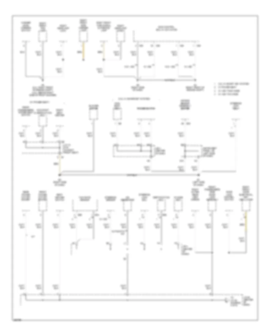 Ground Distribution Wiring Diagram, Except Hybrid (3 of 5) for Toyota Camry CE 2007