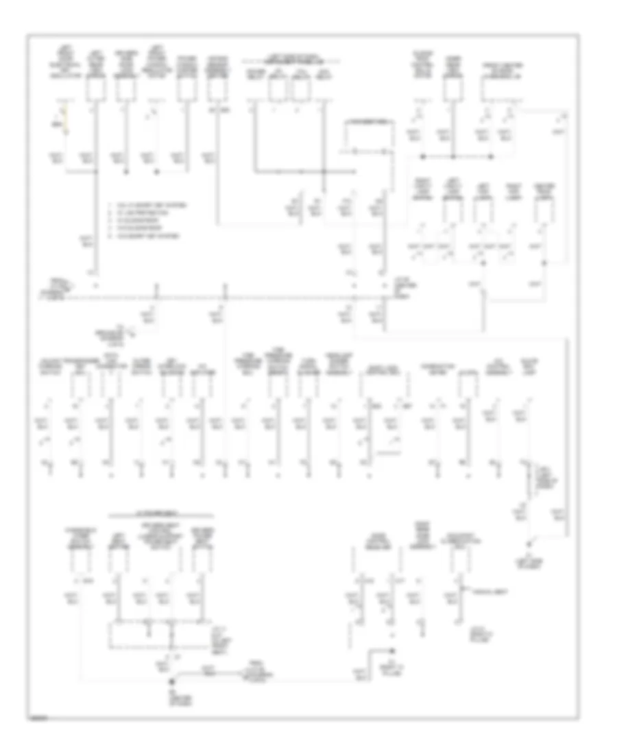 Ground Distribution Wiring Diagram Except Hybrid 4 of 5 for Toyota Camry CE 2007