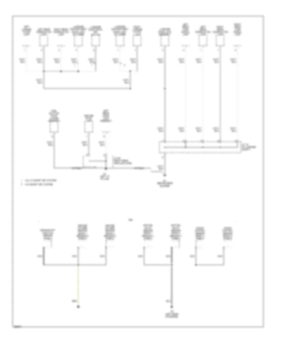 Ground Distribution Wiring Diagram, Except Hybrid (5 of 5) for Toyota Camry CE 2007