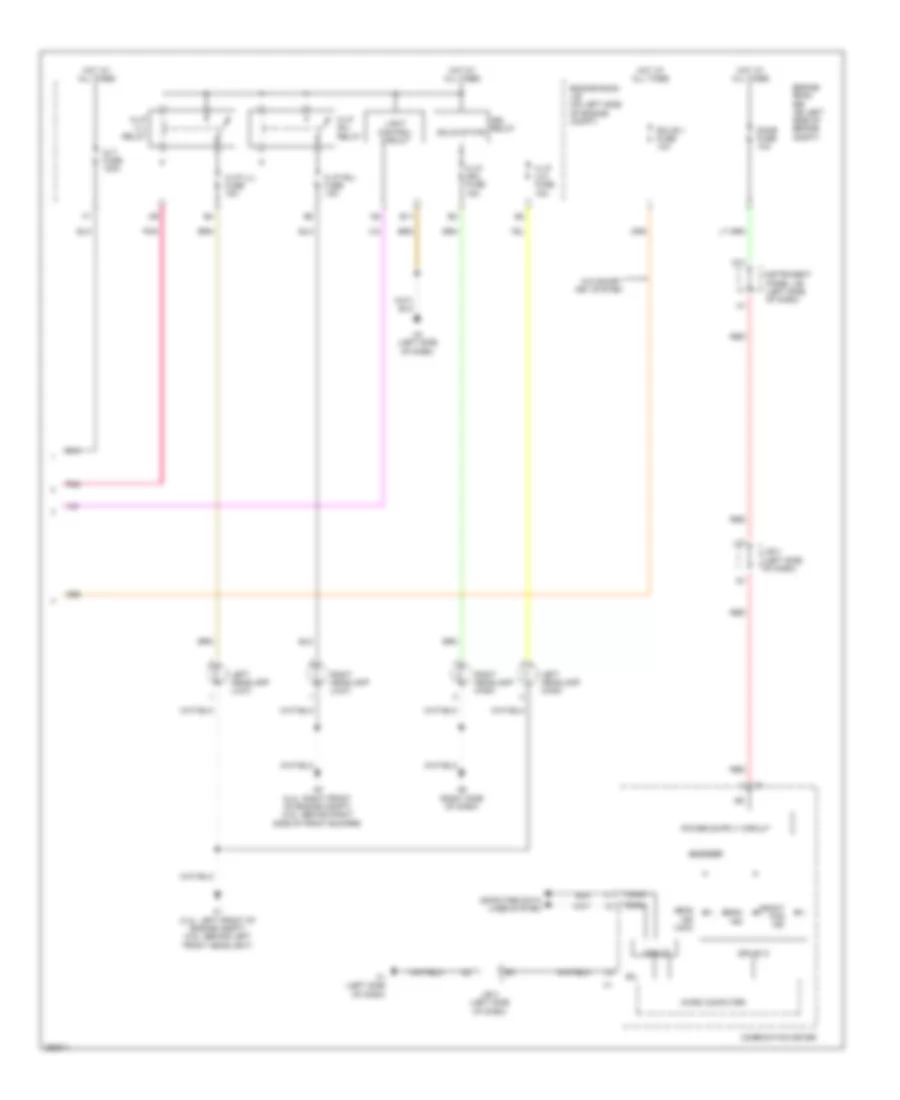Headlights Wiring Diagram, Except Hybrid (2 of 2) for Toyota Camry CE 2007
