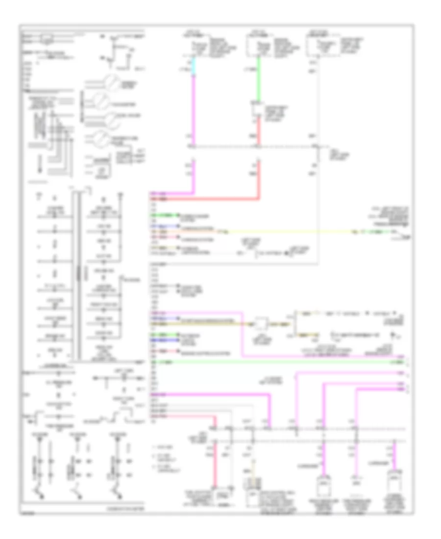 Instrument Cluster Wiring Diagram, Except Hybrid (1 of 2) for Toyota Camry CE 2007