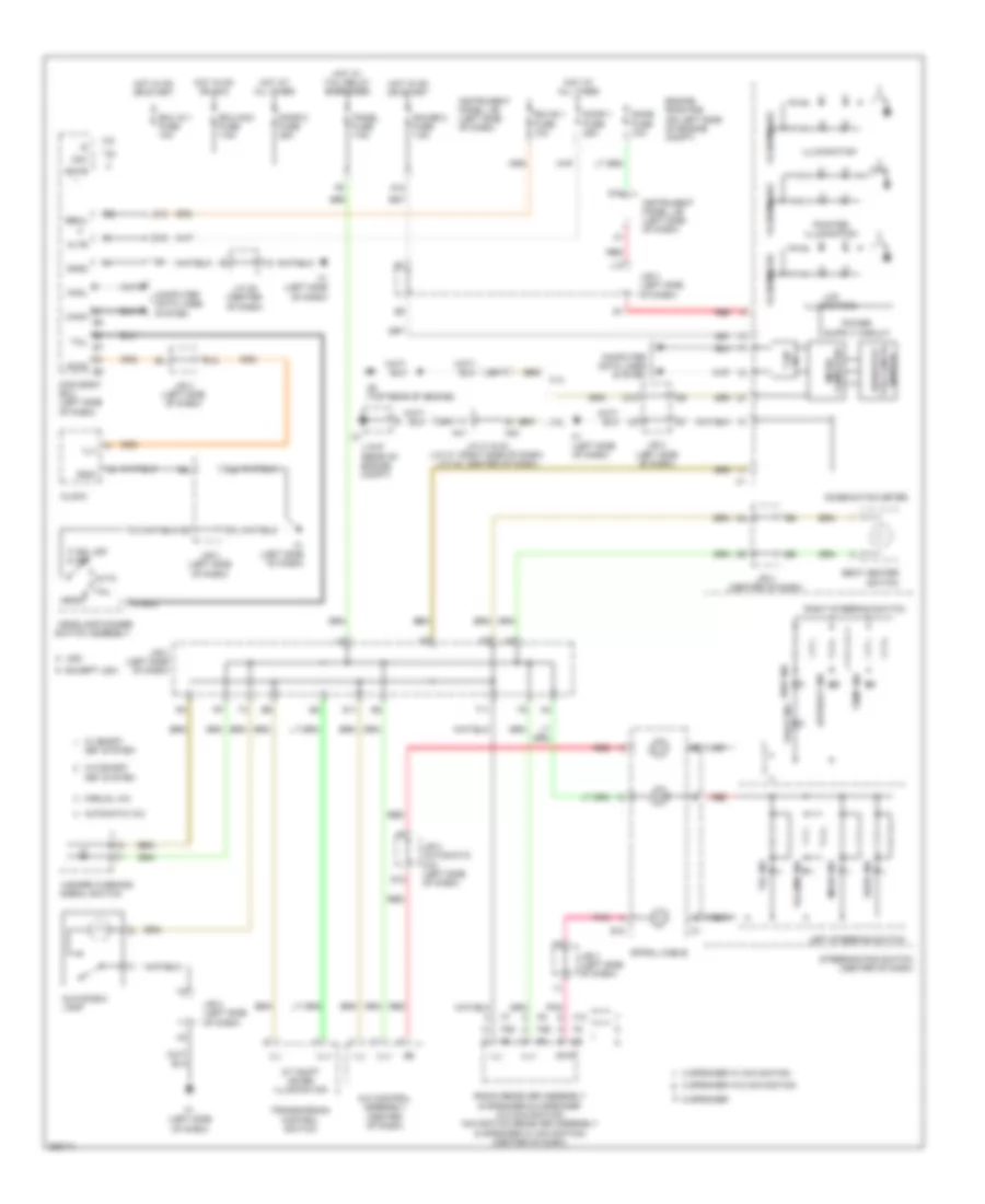 Instrument Illumination Wiring Diagram, Except Hybrid for Toyota Camry CE 2007