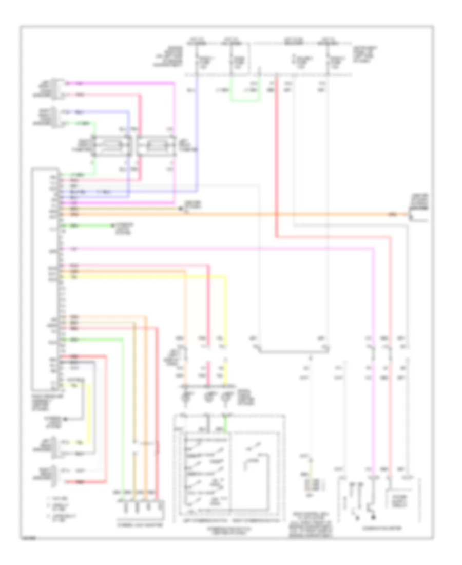 6 Speaker System Wiring Diagram Except Hybrid for Toyota Camry CE 2007