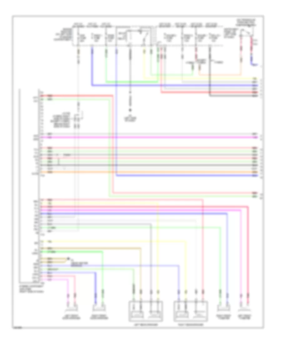 8-Speaker System Wiring Diagram, with Navigation (1 of 2) for Toyota Camry CE 2007