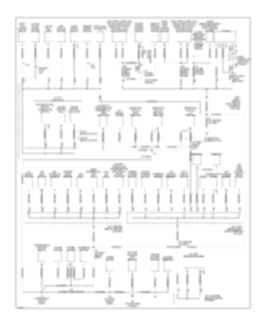 Ground Distribution Wiring Diagram 1 of 2 for Toyota Tacoma 2004