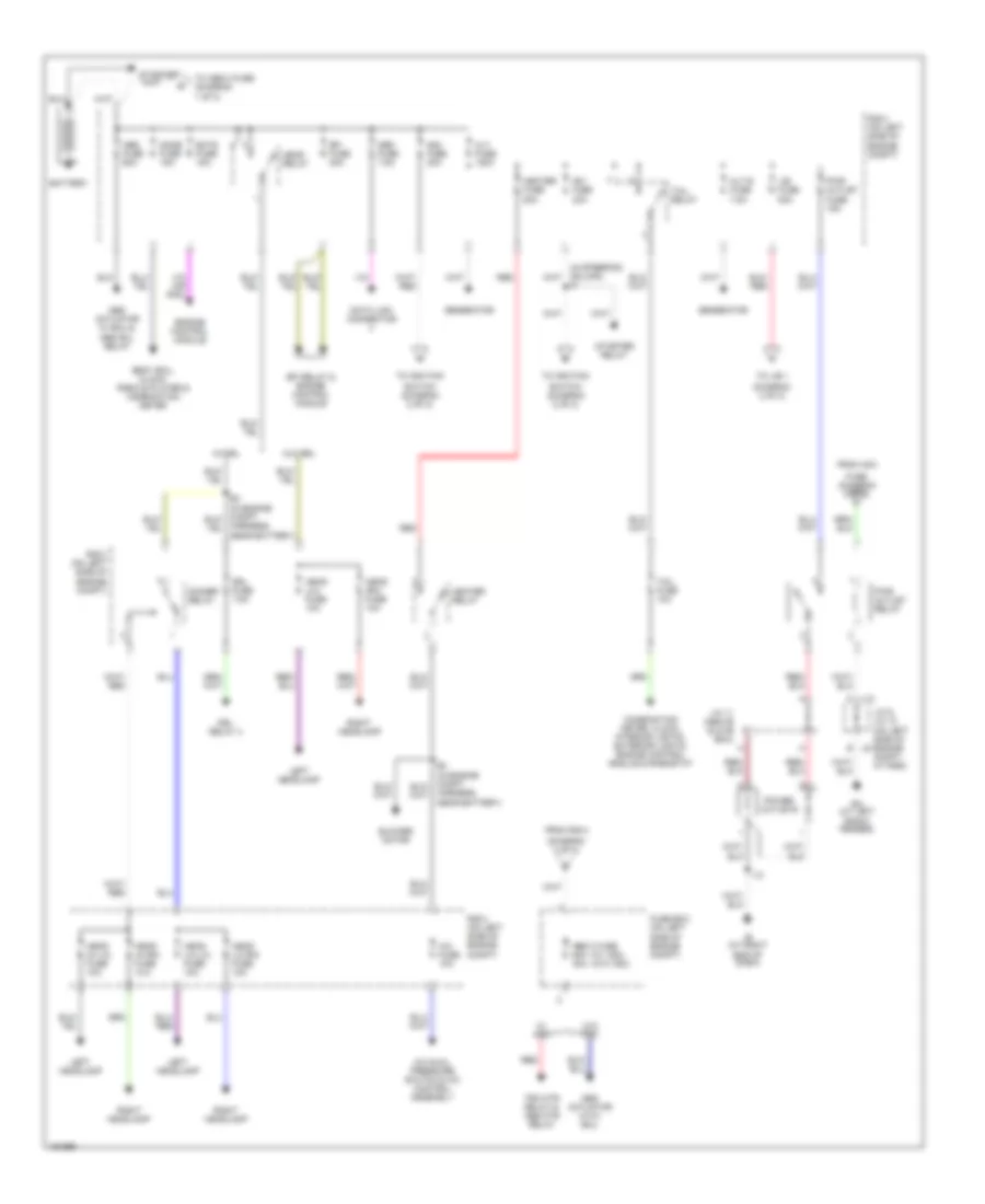 Power Distribution Wiring Diagram 1 of 2 for Toyota Tacoma 2004