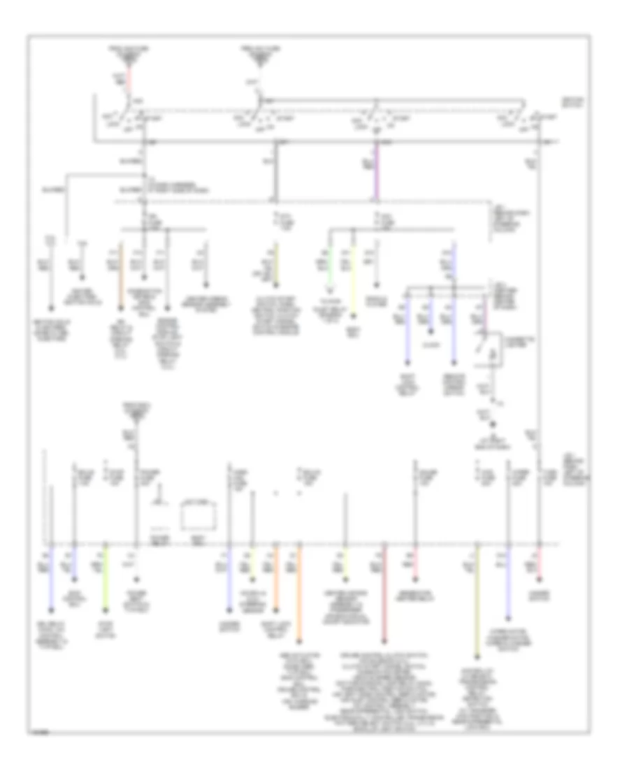 Power Distribution Wiring Diagram (2 of 2) for Toyota Tacoma 2004