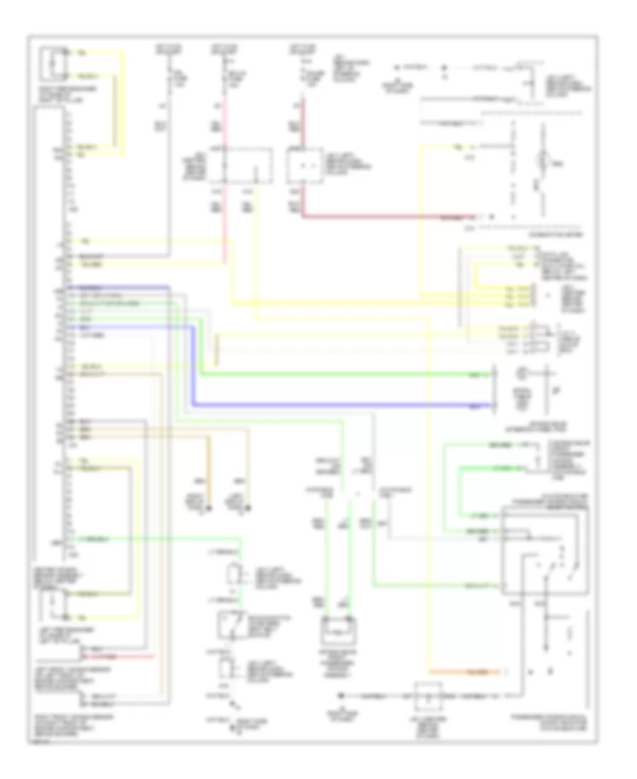 Supplemental Restraints Wiring Diagram for Toyota Tacoma 2004