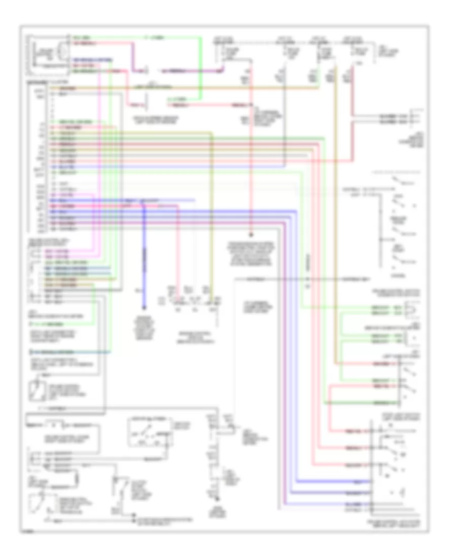Cruise Control Wiring Diagram for Toyota Camry LE 1996